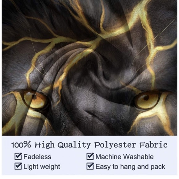 Lion King paninting Wall Tapestry Size 60’x80’ - Picture 2 of 5